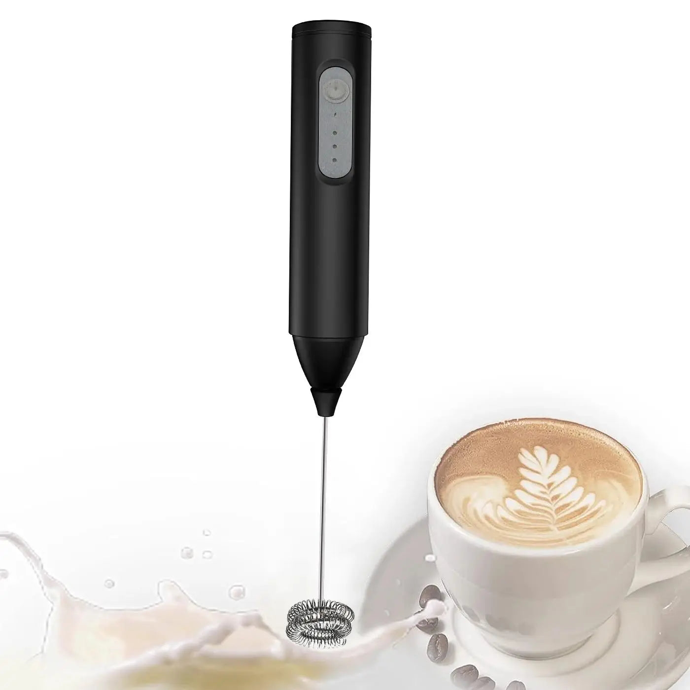 USB Rechargeable Milk Frother – Electric Coffee Foam Maker | 3-Speed Handheld Whisk