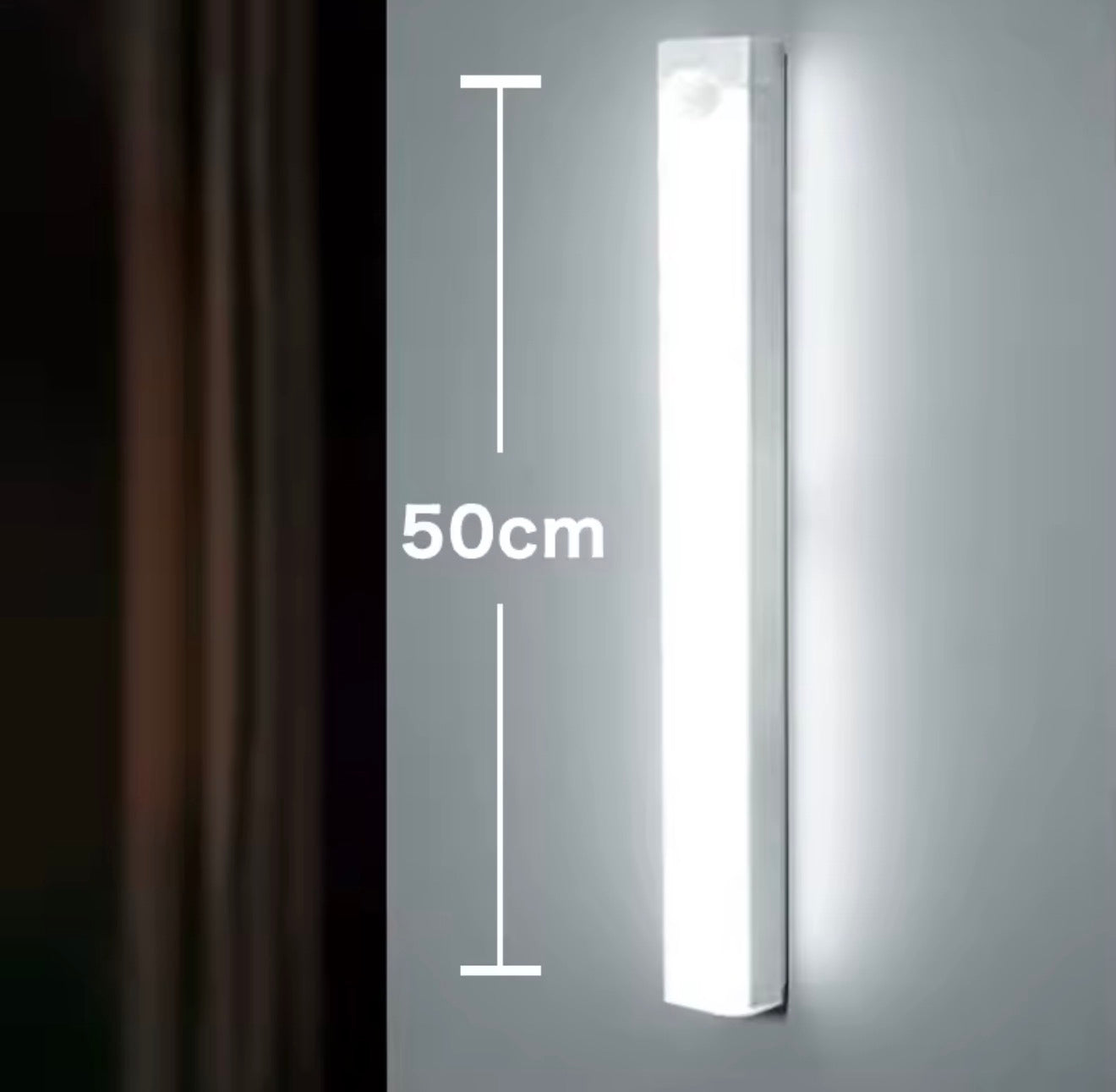 LED Motion Sensor Light – USB Rechargeable Wireless Night Lamp for Closet, Kitchen & Stairs