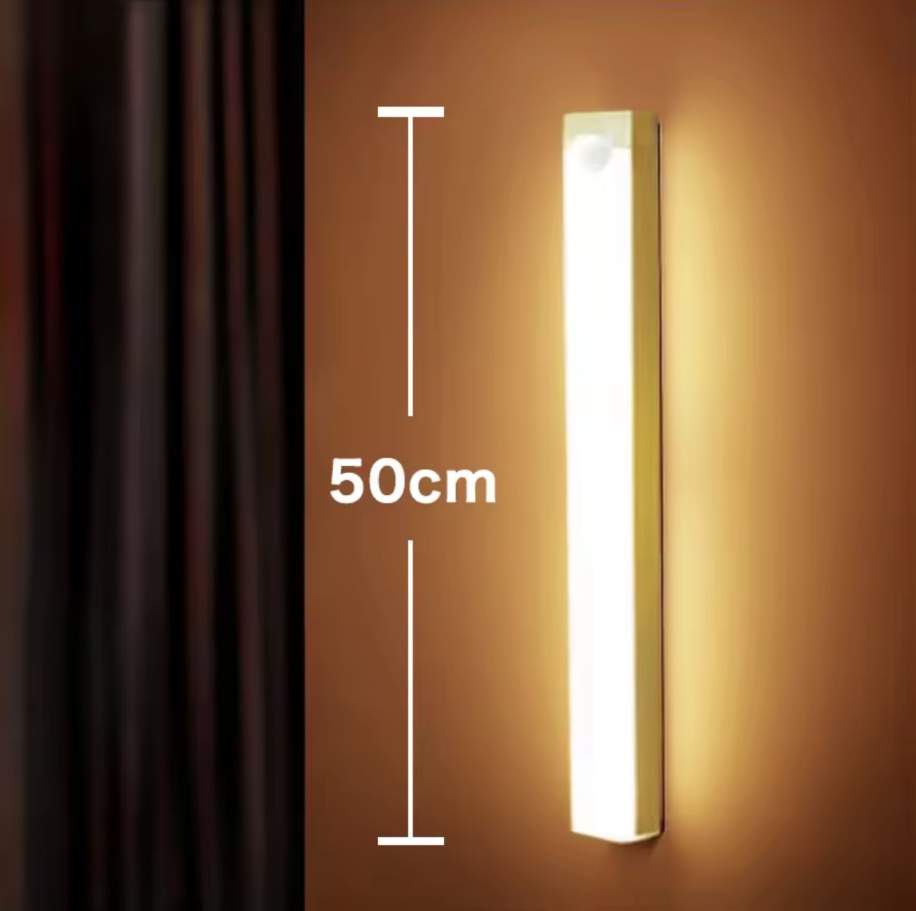 LED Motion Sensor Light – USB Rechargeable Wireless Night Lamp for Closet, Kitchen & Stairs