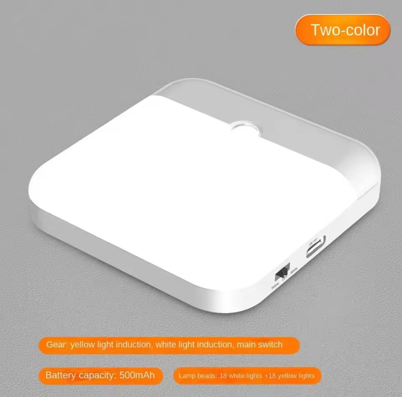 Smart Motion Sensor LED Night Light – Rechargeable Wireless Lamp