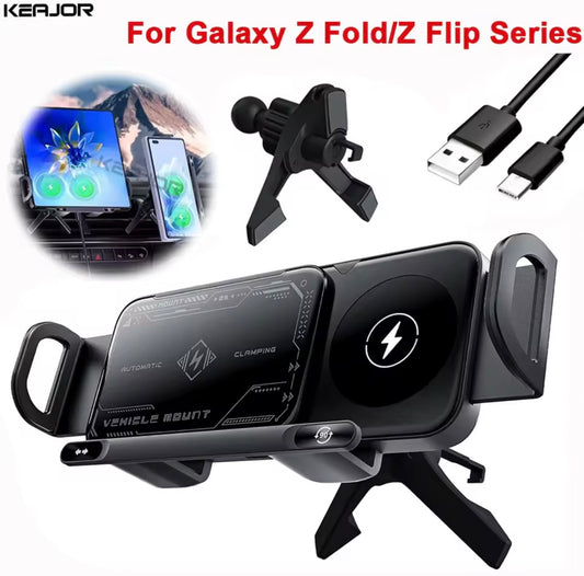AutoClamp Wireless Car Charger – Fast Charging Phone Holder Mount