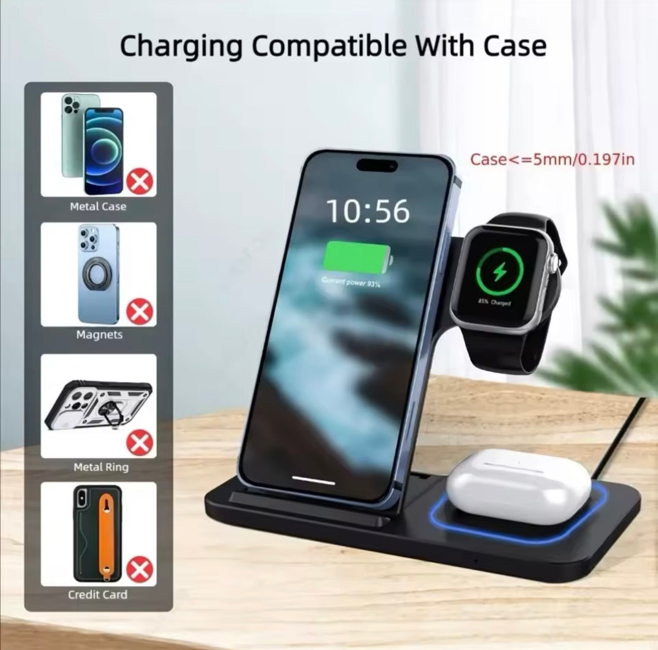 3-in-1 Magnetic Wireless Charging Station