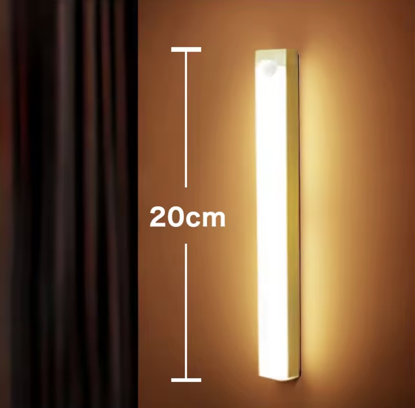 LED Motion Sensor Light – USB Rechargeable Wireless Night Lamp for Closet, Kitchen & Stairs