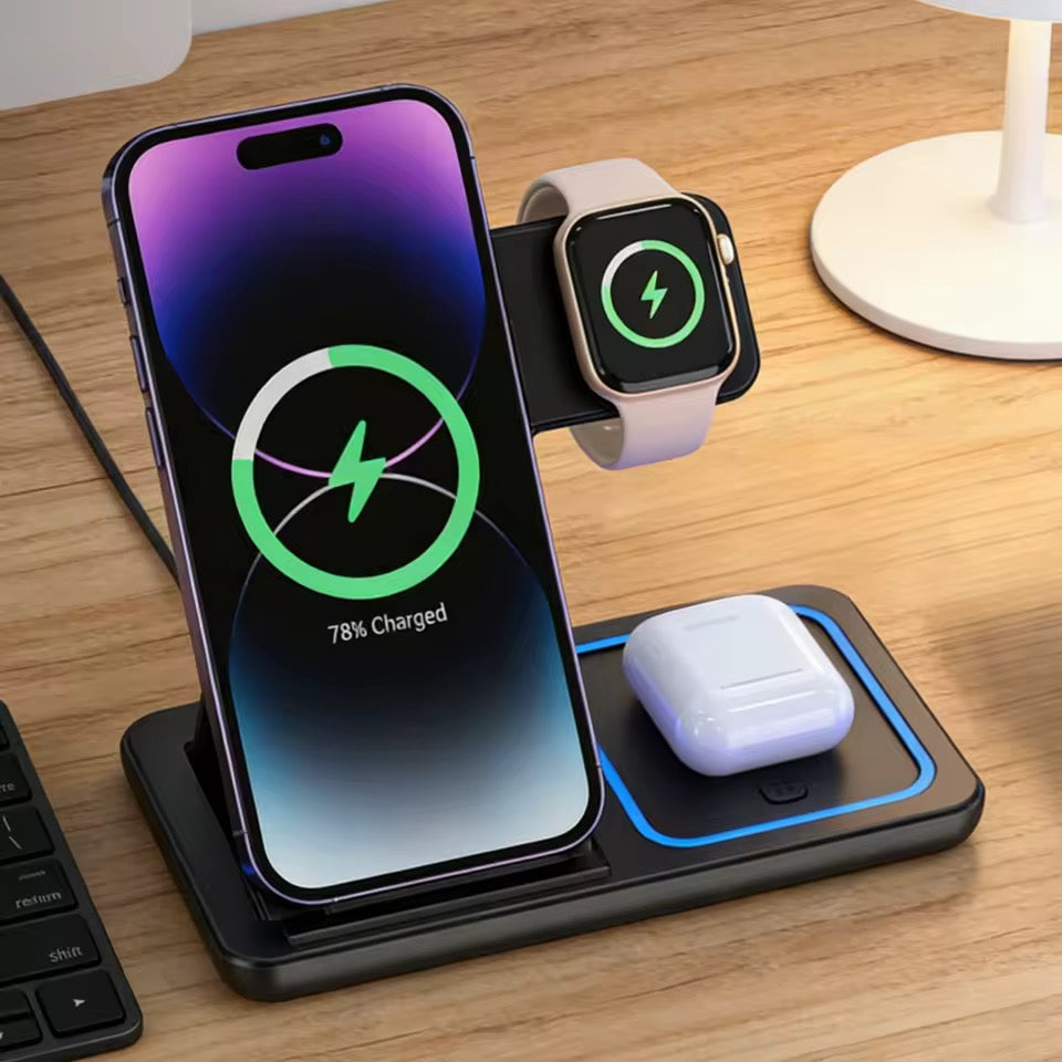 3-in-1 Magnetic Wireless Charging Station