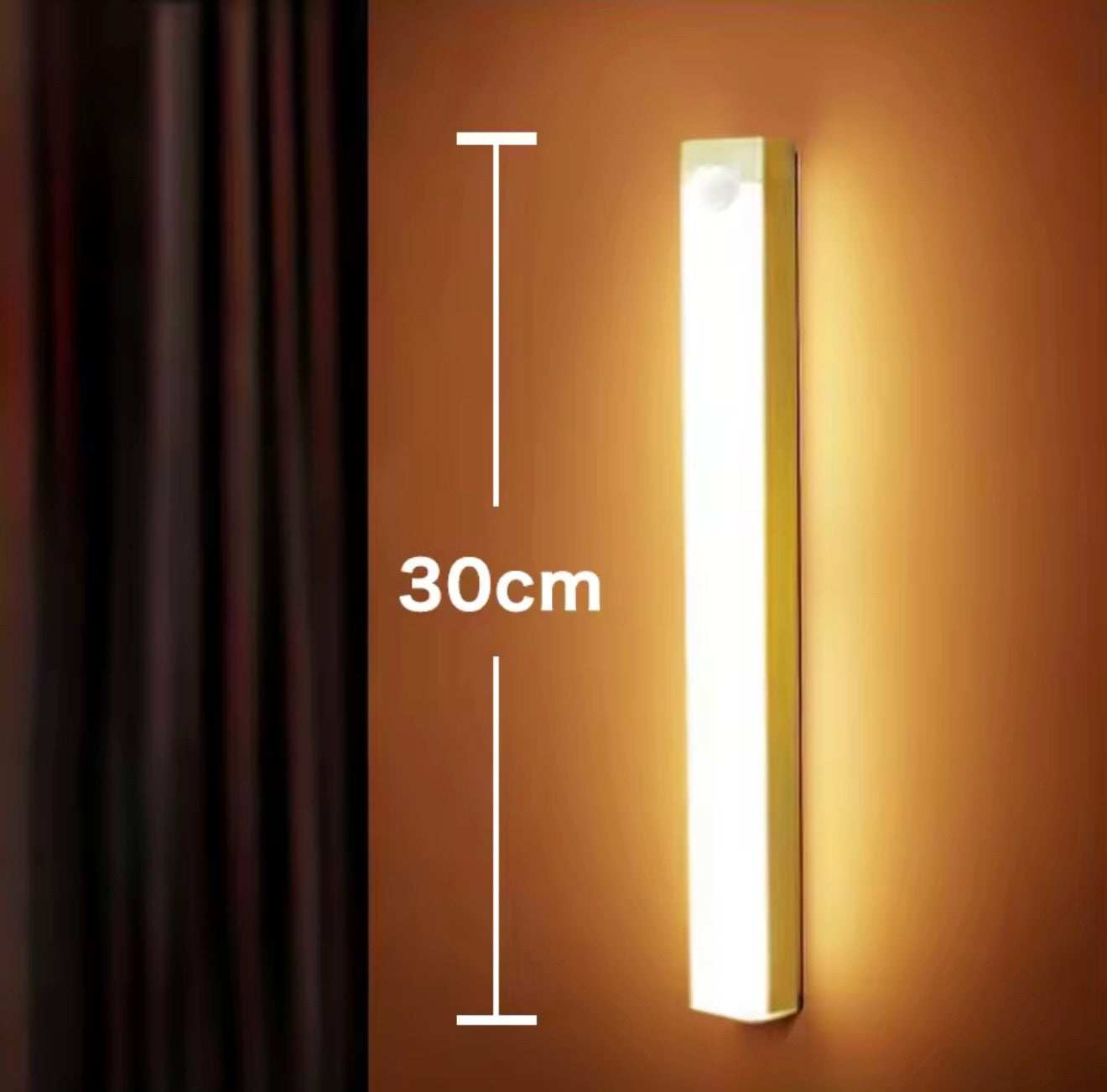 LED Motion Sensor Light – USB Rechargeable Wireless Night Lamp for Closet, Kitchen & Stairs