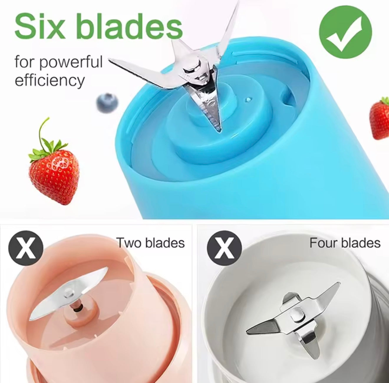 Portable USB Blender – Mini Smoothie & Juice Maker