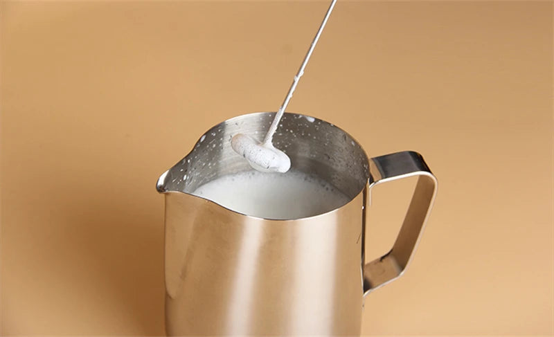 Electric Milk Frother – Handheld Coffee Foam Maker | Powerful Mini Whisk for Latte & Cappuccino