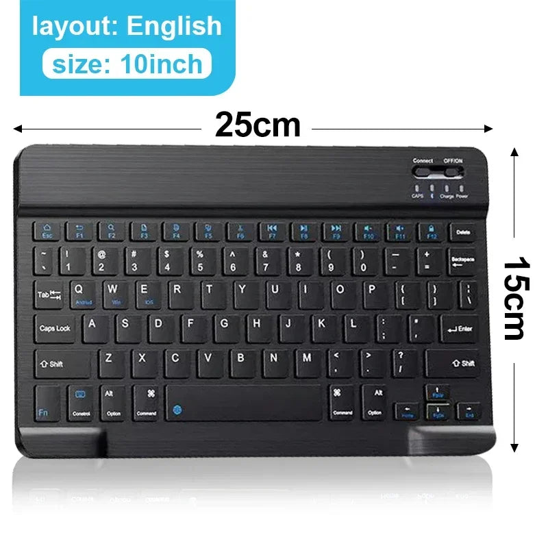 Mini Wireless Keyboard & Mouse Set (10 Inch, Bluetooth, Rechargeable)