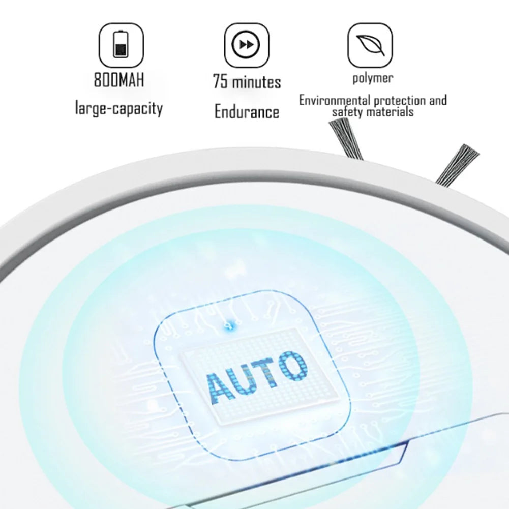 Mini Robot Vacuum Cleaner – USB Rechargeable Floor Sweeper