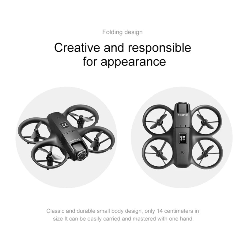 D16 Mini Drone with Dual Camera 8K – HD FPV Quadcopter with Obstacle Avoidance