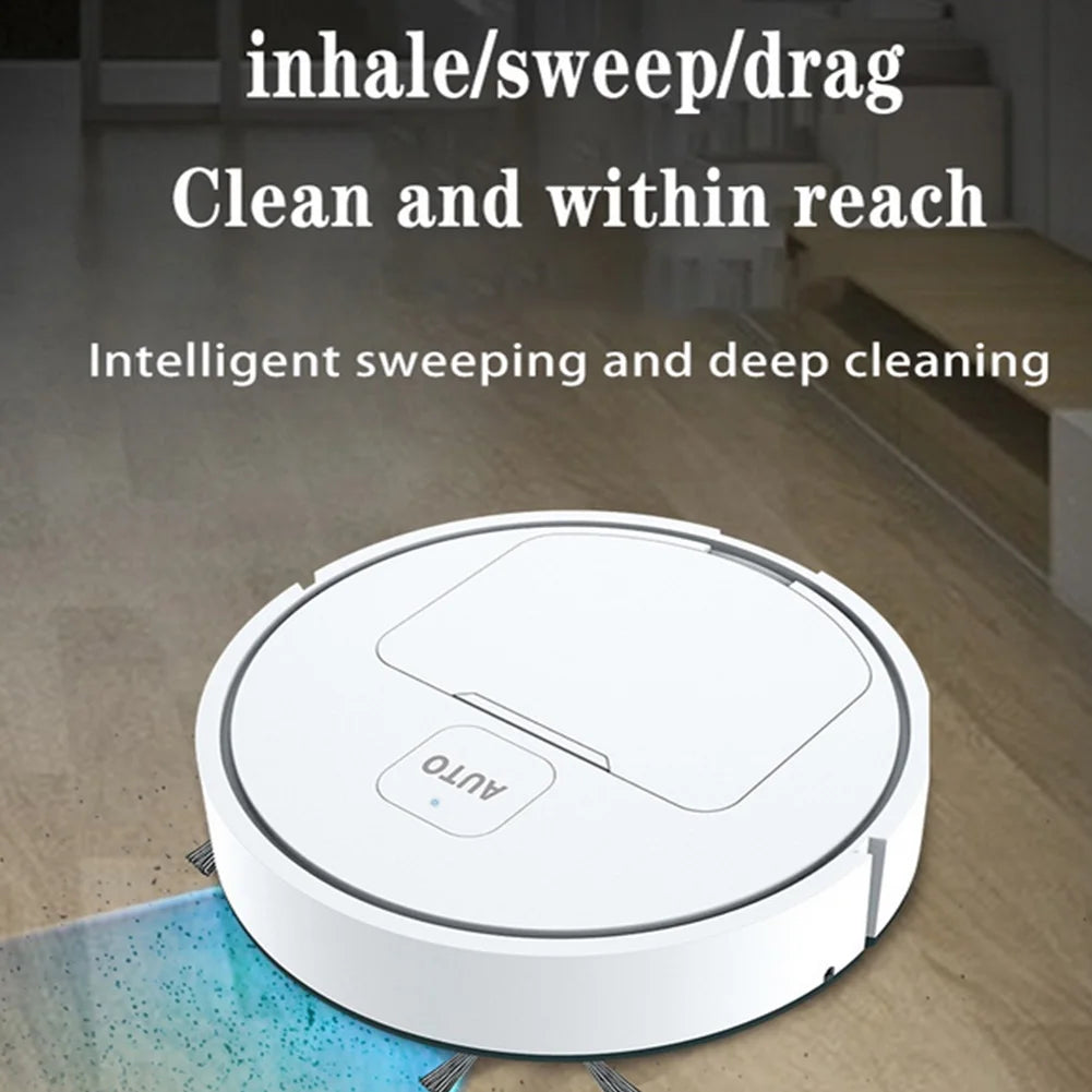 Mini Robot Vacuum Cleaner – USB Rechargeable Floor Sweeper