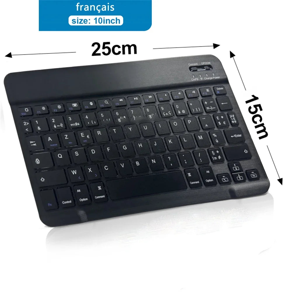 Mini Wireless Keyboard & Mouse Set (10 Inch, Bluetooth, Rechargeable)