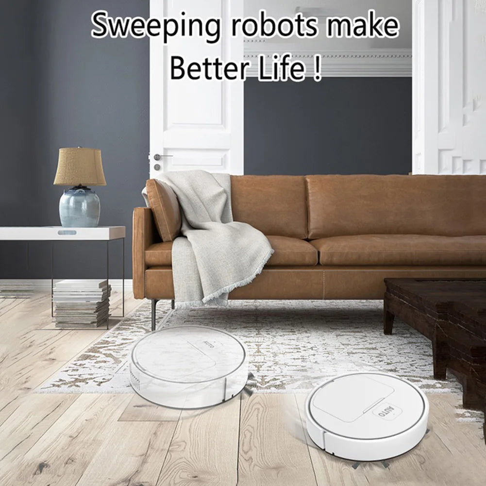 Mini Robot Vacuum Cleaner – USB Rechargeable Floor Sweeper