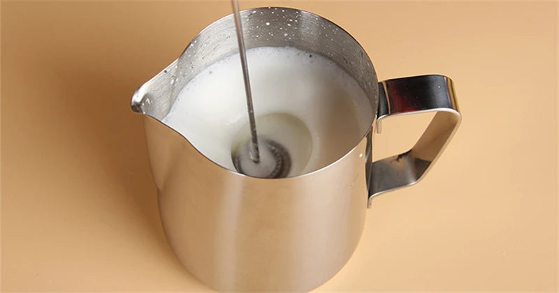 Electric Milk Frother – Handheld Coffee Foam Maker | Powerful Mini Whisk for Latte & Cappuccino