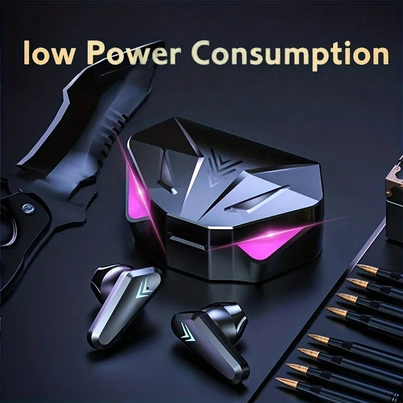Wireless Gaming Earbuds – Bluetooth 5.3 Earphones with LED Display X15