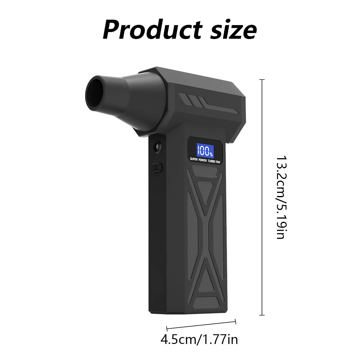Turbo Air Blower – Wireless High-Speed Dust Cleaner for Car, PC & Home