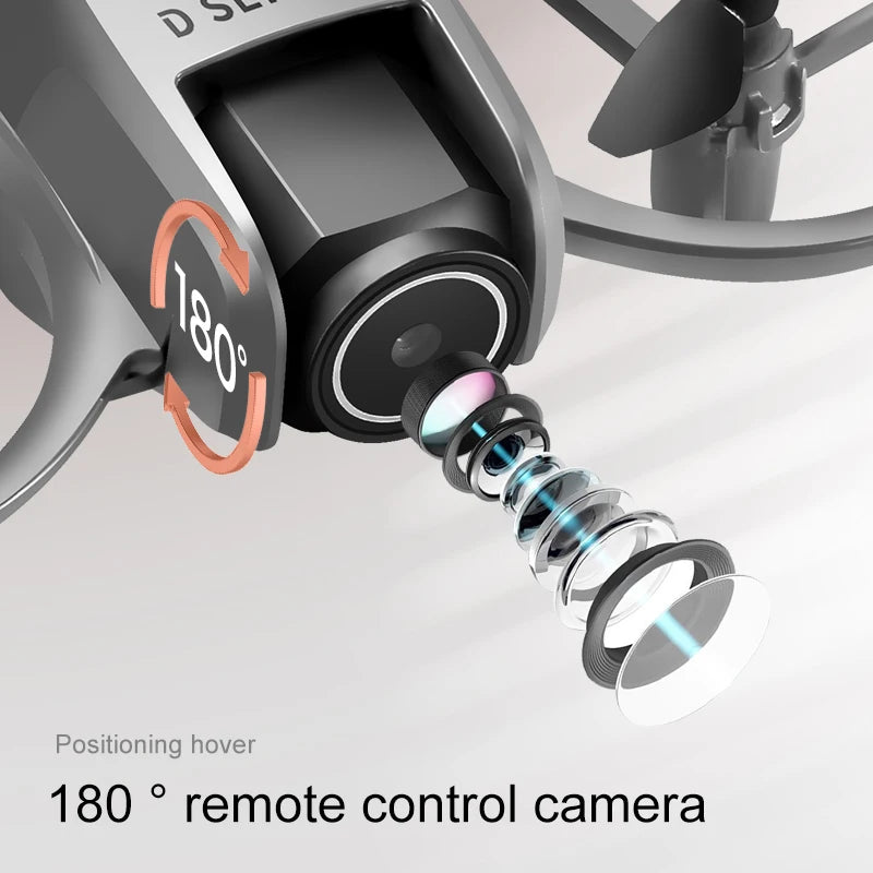 D16 Mini Drone with Dual Camera 8K – HD FPV Quadcopter with Obstacle Avoidance