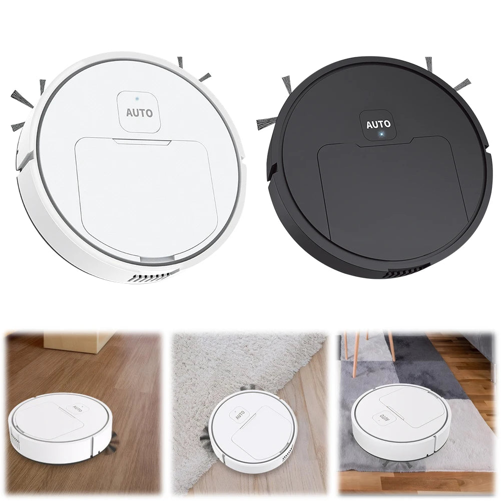 Mini Robot Vacuum Cleaner – USB Rechargeable Floor Sweeper