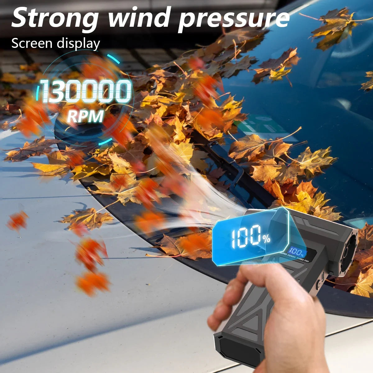Turbo Air Blower – Wireless High-Speed Dust Cleaner for Car, PC & Home