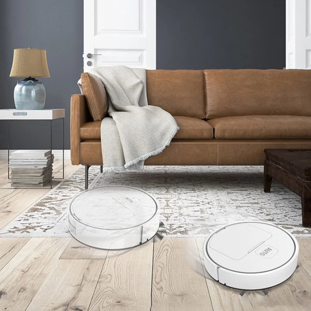 Mini Robot Vacuum Cleaner – USB Rechargeable Floor Sweeper