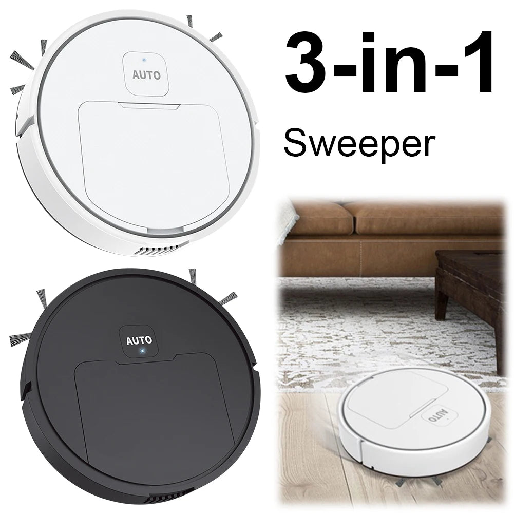 Mini Robot Vacuum Cleaner – USB Rechargeable Floor Sweeper