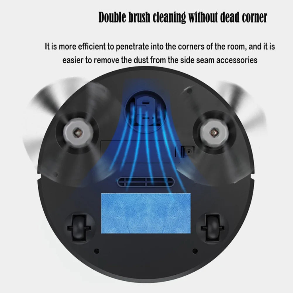 Mini Robot Vacuum Cleaner – USB Rechargeable Floor Sweeper