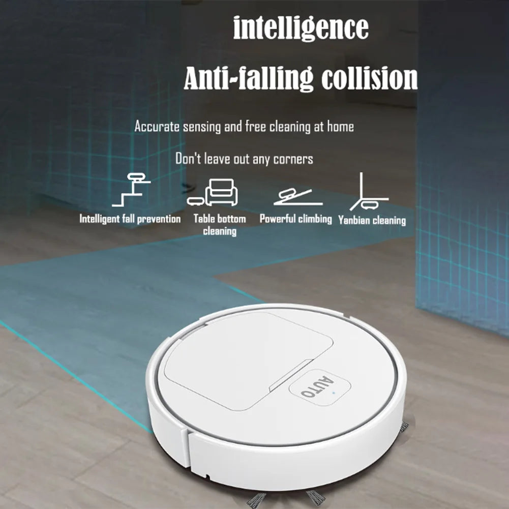 Mini Robot Vacuum Cleaner – USB Rechargeable Floor Sweeper