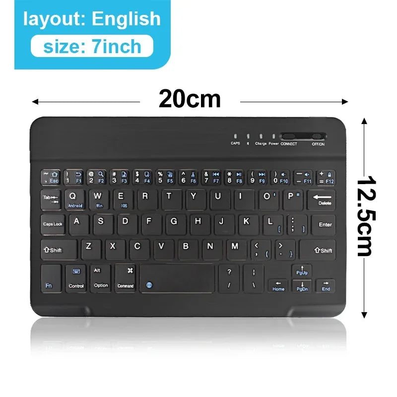 Mini Wireless Keyboard & Mouse Set (10 Inch, Bluetooth, Rechargeable)