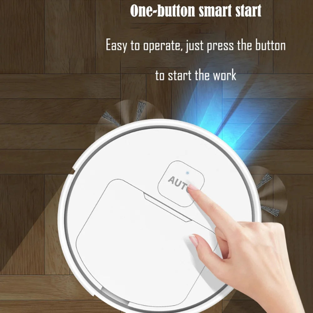 Mini Robot Vacuum Cleaner – USB Rechargeable Floor Sweeper