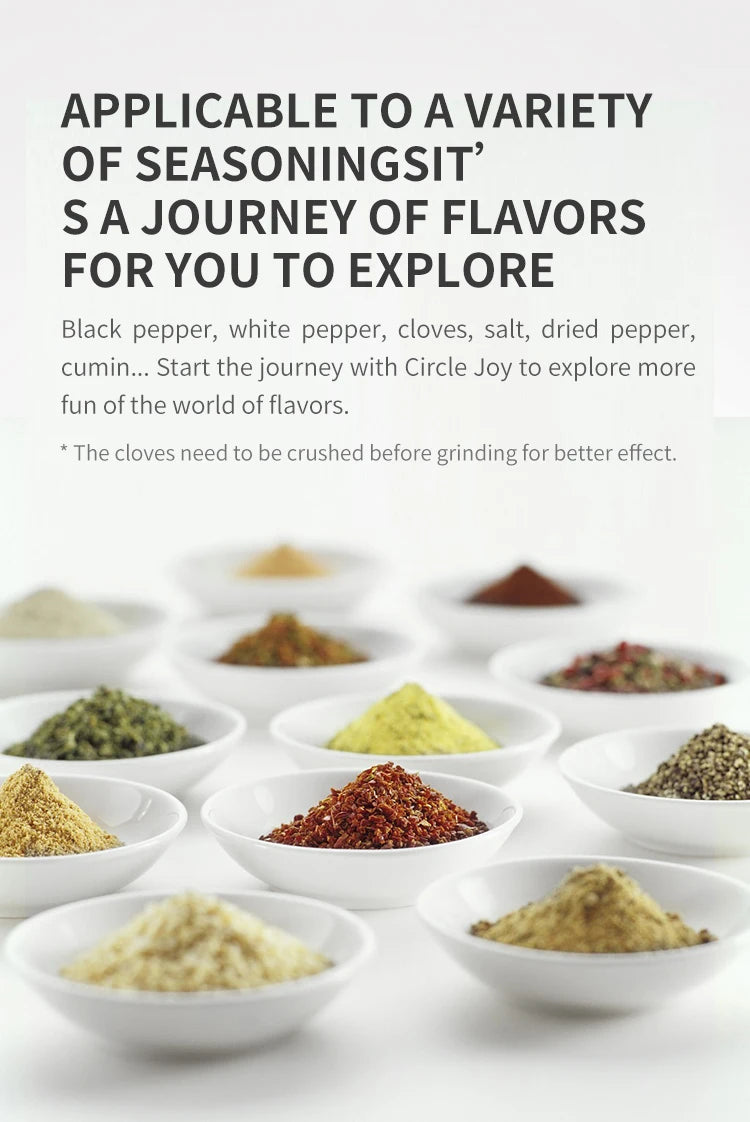 Electric Salt & Pepper Grinder Set – Automatic LED Spice Mill